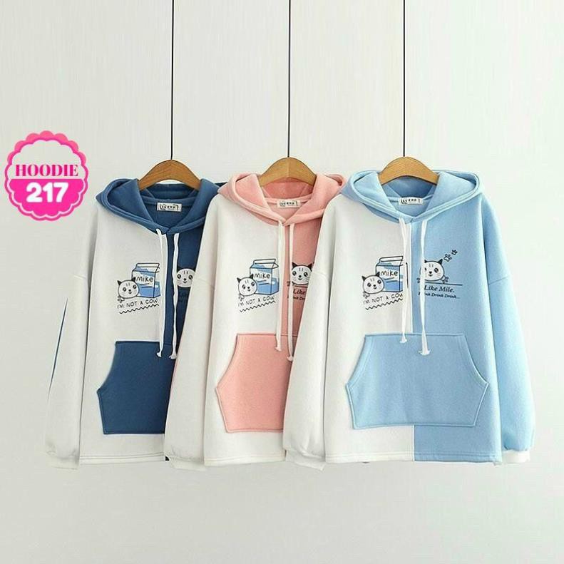 ÁO HOODIE PHỐI MÀU CỰC XINH AHD217 ⚡100% ẢNH THẬT⚡HOODIE NỮ XINH XẮN | BigBuy360 - bigbuy360.vn