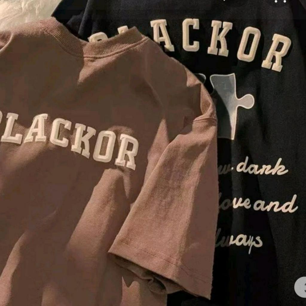 Áo phông nam nữ tay lỡ, Áo thun in hình blackor chất cotton su form rộng túi zip. | BigBuy360 - bigbuy360.vn