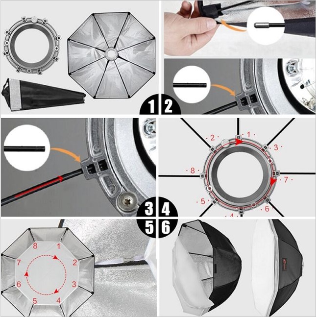 Softbox bát giác Jinbei 90cm