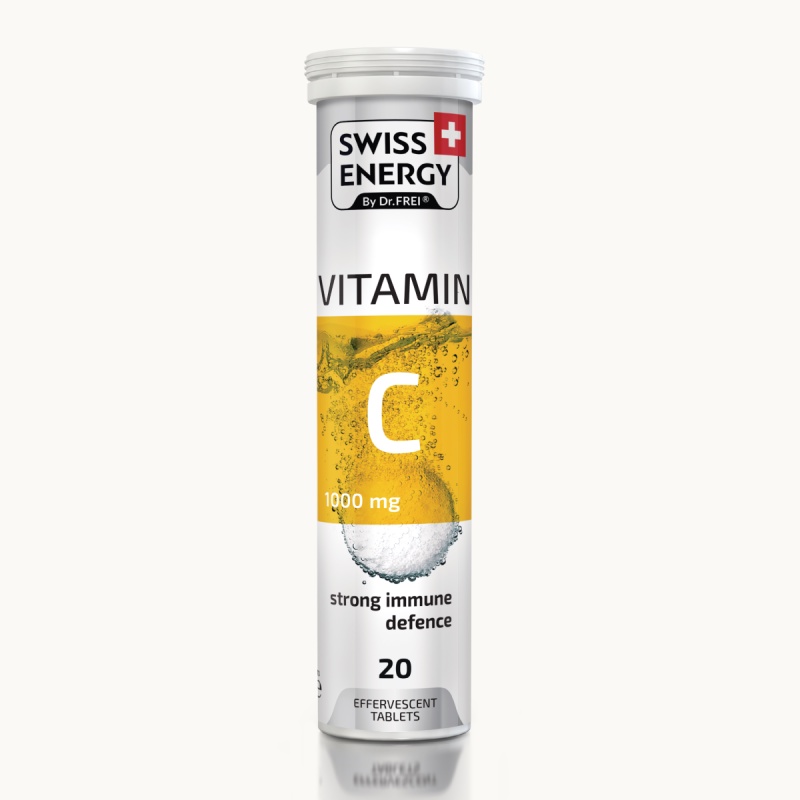 Viên Sủi Bổ Sung Vitamin C, Canxi và Khoáng Chất Tăng Đề Kháng, Chắc Khỏe Xương Swiss Energy (Tuýp 20 viên) Thụy Sĩ | Thế Giới Skin Care
