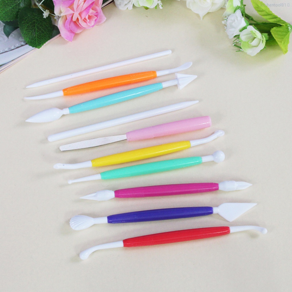 Bộ 10 Dụng Cụ Trang Trí Bánh Kem Bằng Nhựa Diy Tiện Dụng Cho Nhà Bếp Mã01