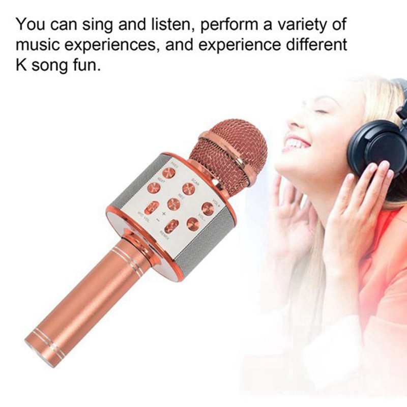 Set 2 Micro Bluetooth Không Dây Hát Karaoke Giáng Sinh / Sinh Nhật