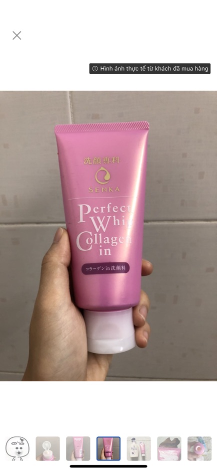 Sữa Rửa Mặt Ẩm Mịn Và Săn Chắc Da Senka Perfect Whip Collagen