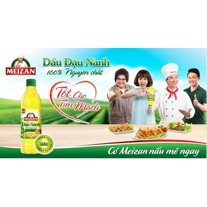 Dầu Meizan đậu nành 1L nguyên chất 100%