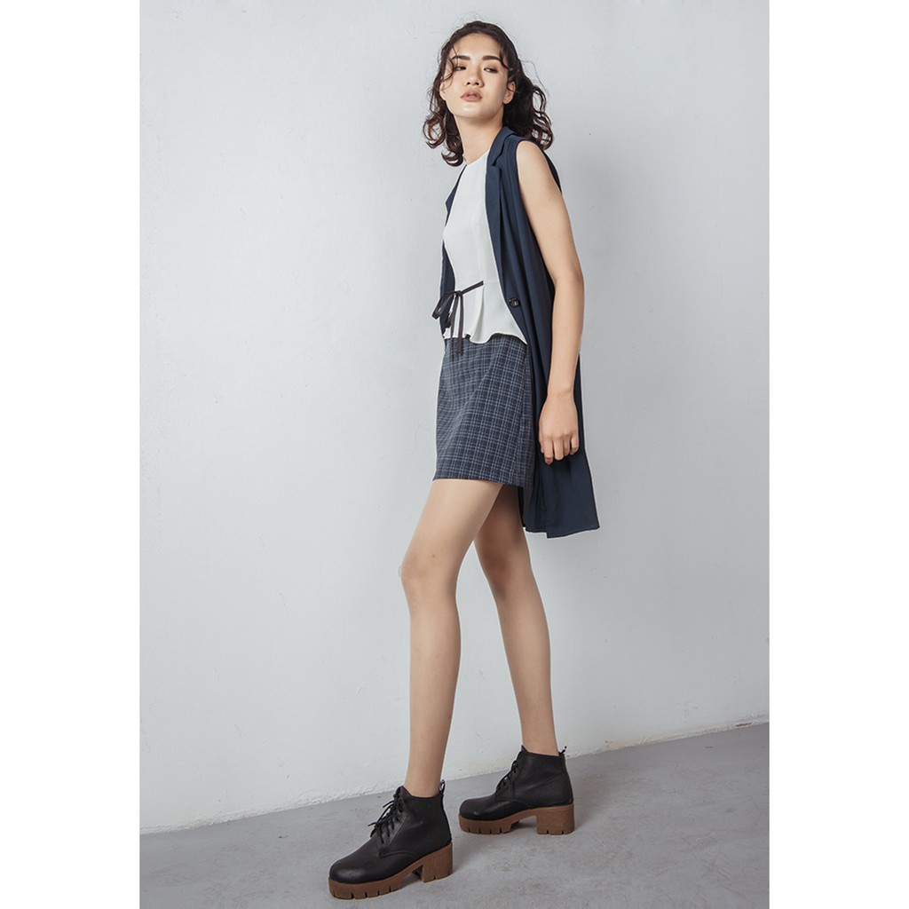 Áo Nữ Gile Voan VIENNE TRAN V65G17T001 (Đen/ Xanh Dương) | BigBuy360 - bigbuy360.vn