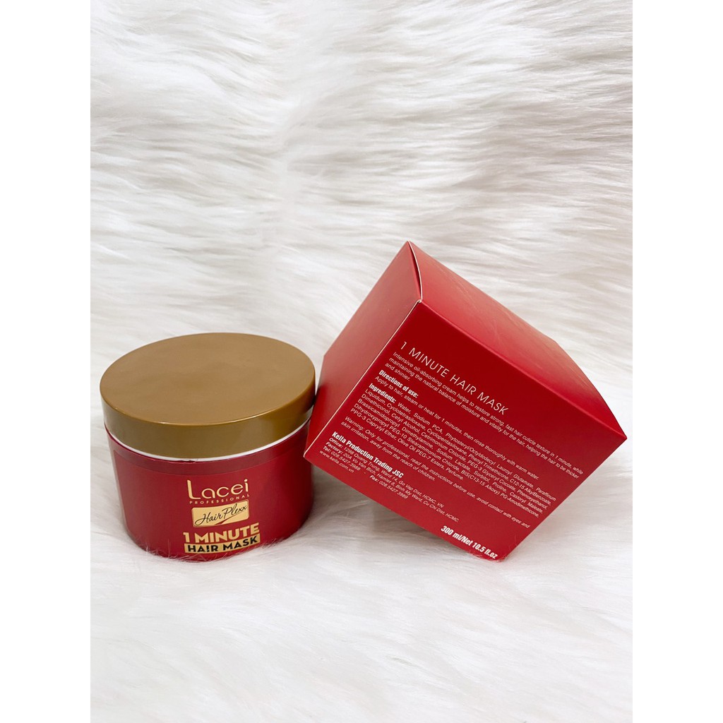 HẤP DẦU PHỤC HỒI TÓC LACEI 1 PHÚT HAIR PLEXX MASK 300ML (MÀU ĐỎ)