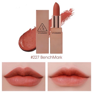 Son 3CE MATTE LIP COLOR Cam Đất ánh đỏ - 227 Benchmark