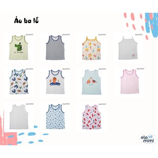 Áo sát nách, ba lỗ bé gái 100% Cotton - Olomimi Hàn Quốc