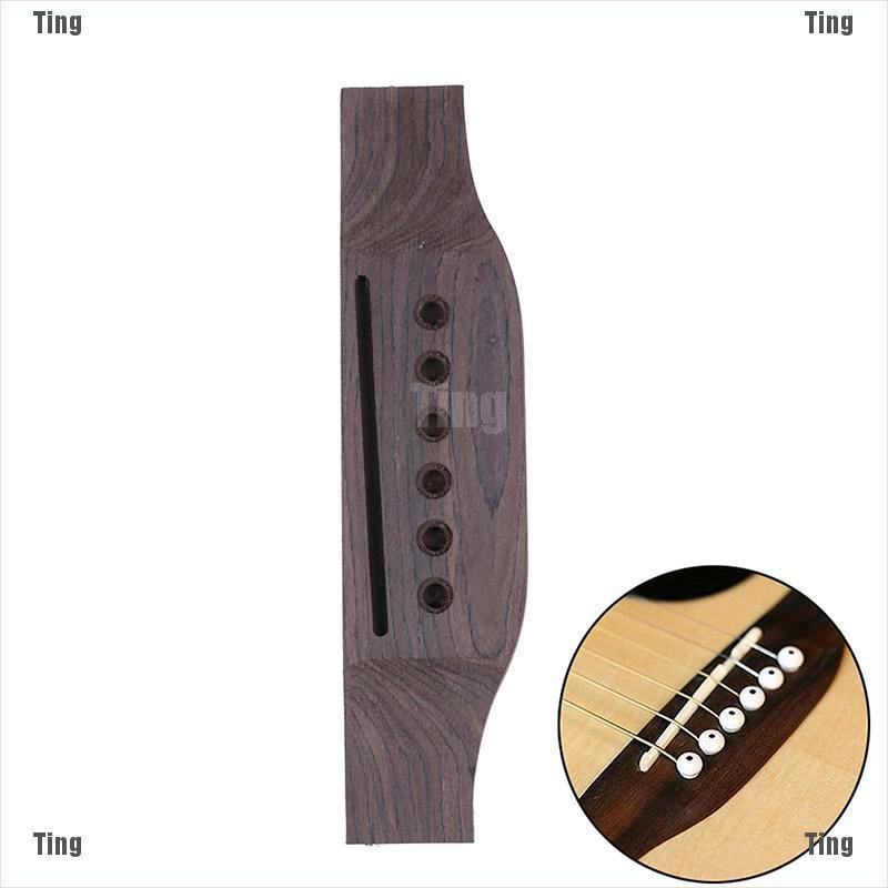 Cầu đàn guitar 6 dây bằng gỗ phù hợp cho đàn acoustic guitar
