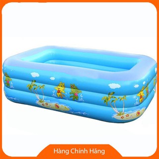 [Giảm giá] [FLASH SALE] BỂ BƠI PHAO BƠI 1,3M CHỮ NHẬT 3 TẦNG