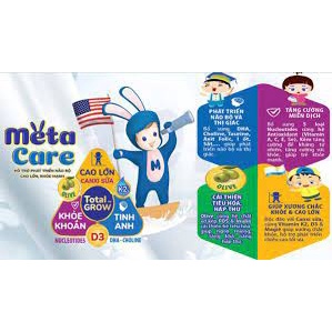 (Mẫu Mới) Sữa Bột Meta Care Số 3 Lon 900g(date 2022 )