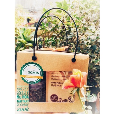 Combo 10 hộp giấy đựng quà tết thực phẩm, 2 hủnhựa nắp nhôm 800ml,1kg - Mã Q5