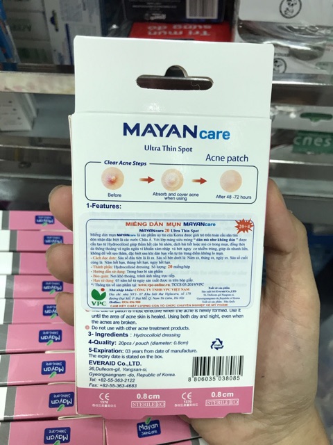 Miếng dán mụn MAYAN CARE 20+4 Miếng