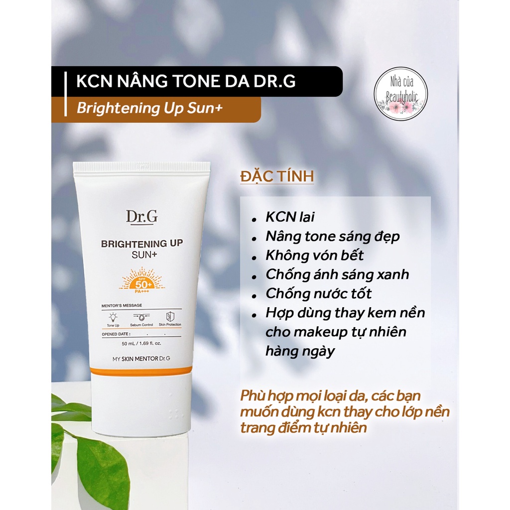 Kem chống nắng DR.G BRIGHTENING UP SUN