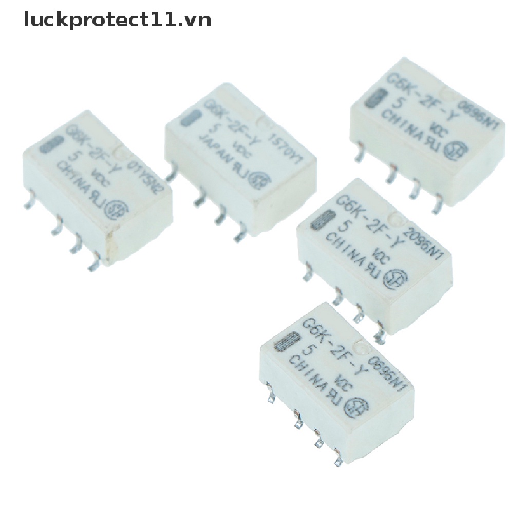 OMRON Set 5 Rơ Le Tín Hiệu 8pin dc 5v smd g6k-2f-y