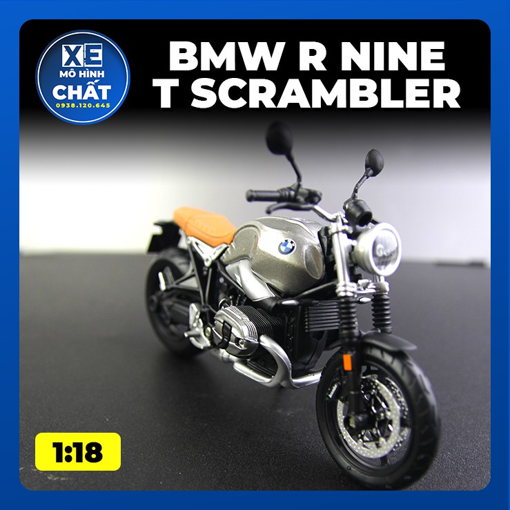 Xe mô hình mô tô BMW R Nine T Scrambler - MAISTO tỷ lệ 1:18