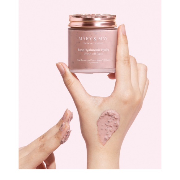 Mặt nạ đất sét dưỡng ẩm/ làm sáng/ làm dịu và phục hồi Mary & May Wash off Mask Pack 125g