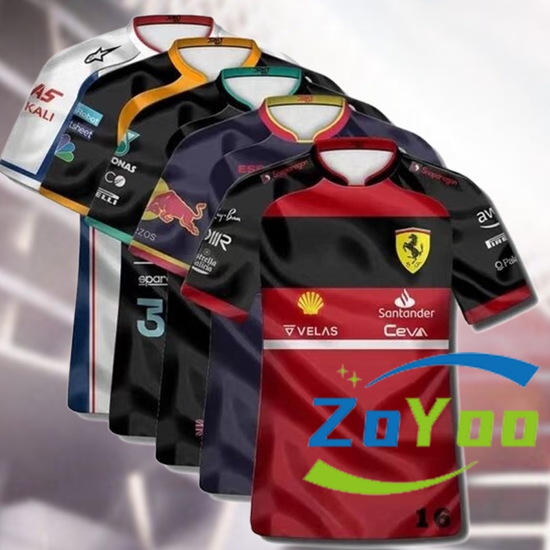 Áo Thun Thể Thao Bóng Rổ NBA S-5XL F1 Ferrari-Mercedes-McLaren Haas 2022 Chất Lượng Cao