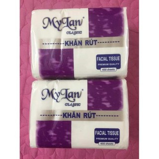 GIẤY ĂN  RÚT MY LAN 450 TỜ 3 LỚP