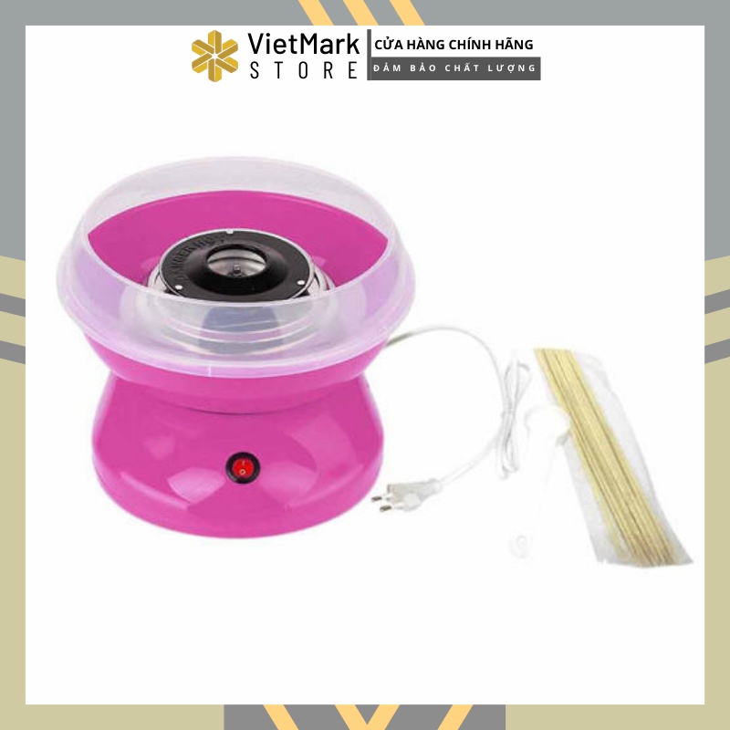 Máy làm kẹo bông gòn + Tặng 10 que quấn kẹo + 1 muỗng cao cấp