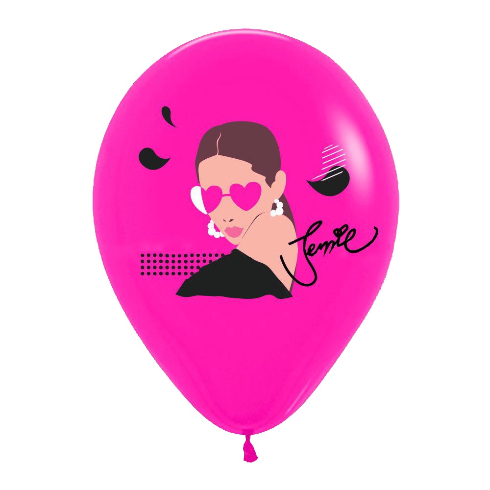 Set 10 Bong Bóng 12 Inch In Hình Nhóm Nhạc Blackpink Xinh Xắn