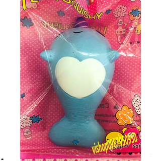 Squishy cá heo 1 sừng đáng yêu