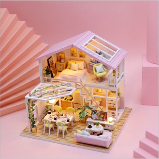 Mô hình nhà gỗ búp bê dollhouse diy - loft
