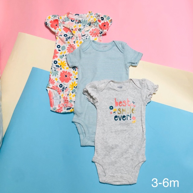 Combo 3 body chip carter’s cho bé từ 0-23m