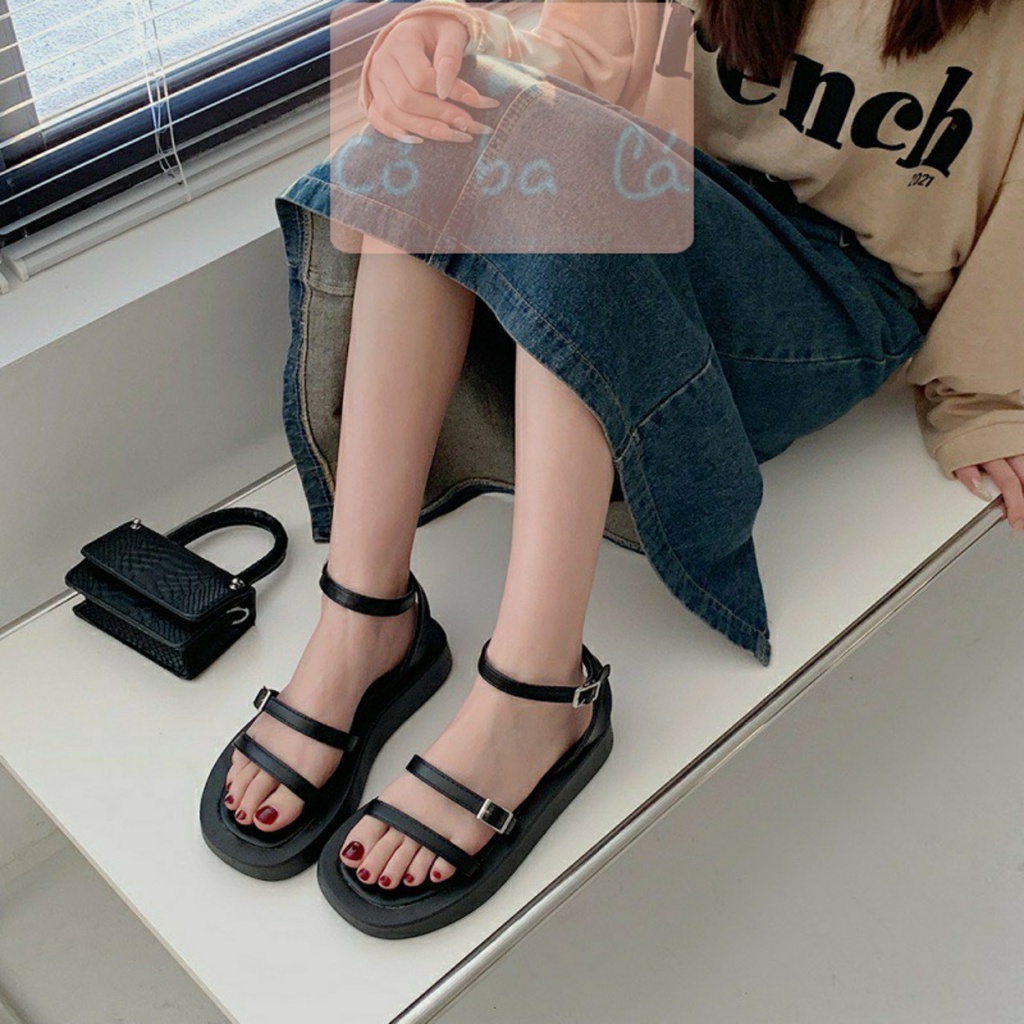 SANDAL NỮ COBALA SHOES - GIÀY THỜI TRANG PHONG CÁCH XUỒNG NỮ TÍNH HAI QUAI NGANG MẢNH ĐẾ THẤP - S22083300