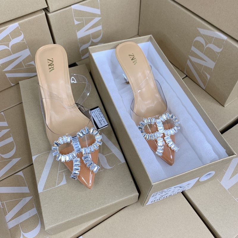 Guốc nơ đá quai trong mũi nhọn ZR xuất Full box MS-68439/6833