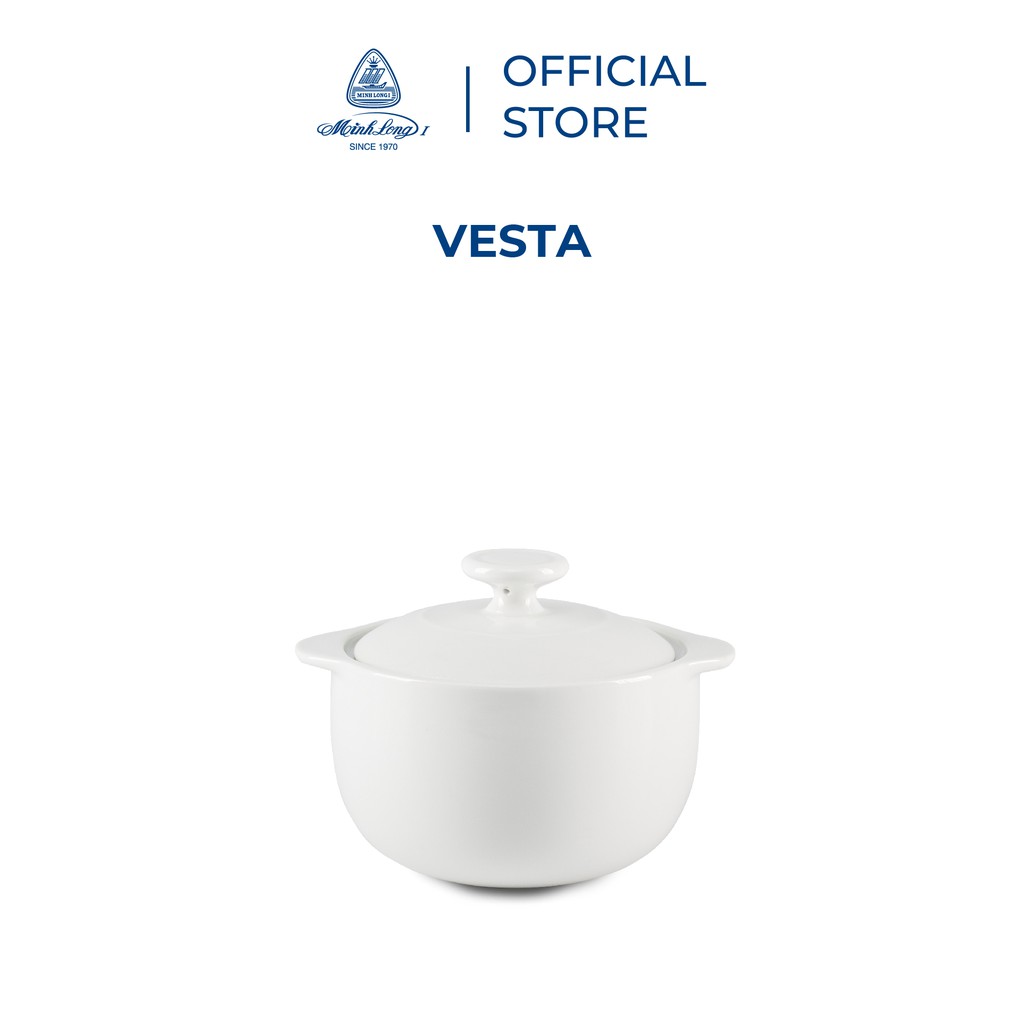 Thố sứ Minh Long - Vesta 0.35 L + nắp