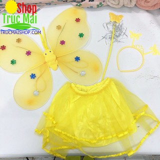 BỘ CÁNH BƯỚM TRUNG THU CHO BÉ CÓ ĐÈN (CÓ VÁY)