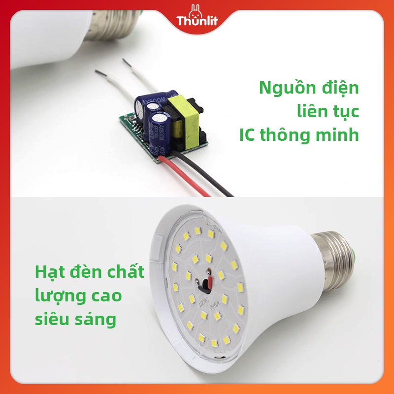 Bóng Đèn E27 Led Thunlit 5w Tiết Kiệm Năng Lượng Thiết Kế Tiện Dụng