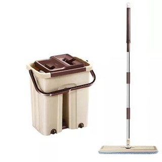 Bộ lau nhà CLEAN HOUSE xoay 360 độ tự vắt thông minh tặng FREE khan lau bep LS-CKT