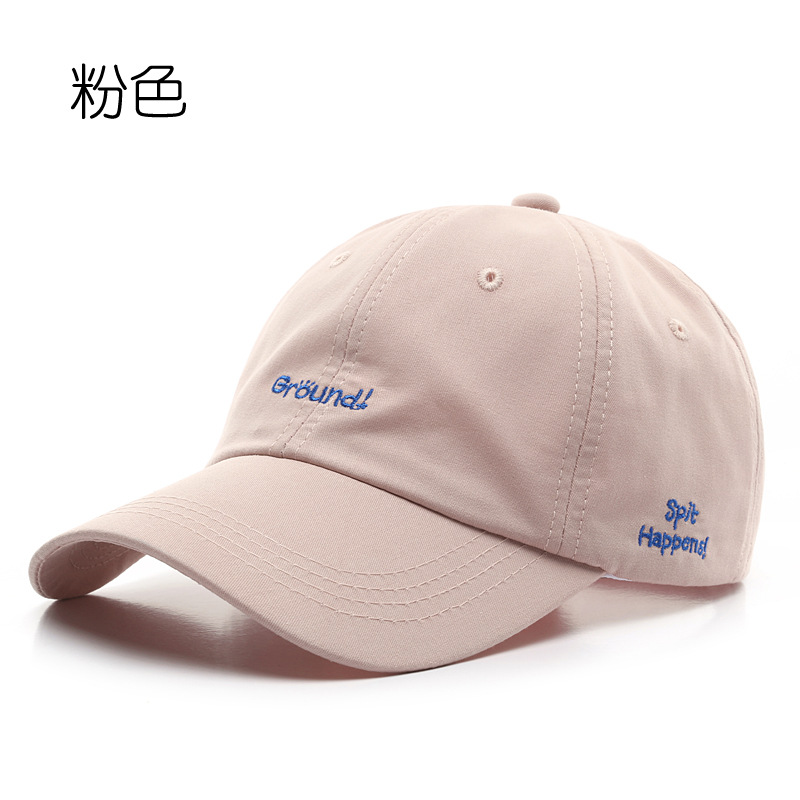 Mũ Lưỡi Trai LINJW Thêu Chữ Thời Trang Hàn Quốc 2020 Cho Nam &amp; Nữ