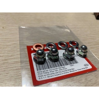 Bộ ốc mũ đầu bò xe Dream, Wave loại 7mm