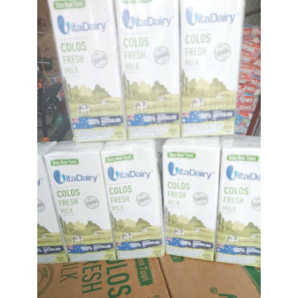 Thùng 24 hộp Sữa non tươi VitaDairy Colos Fresh Milk 180ml