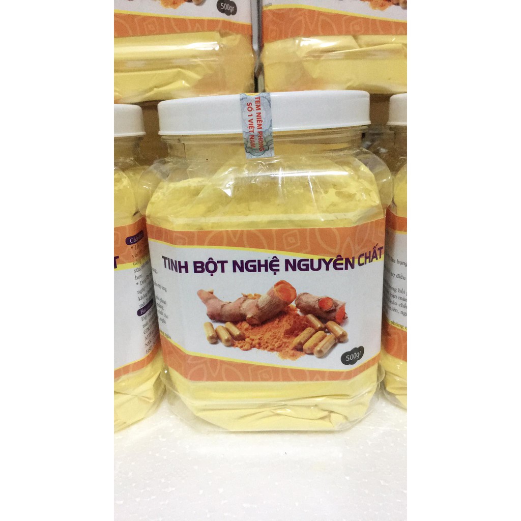 Tinh bột nghệ máy hũ 500g có mã check