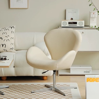  Ghế sofa đơn Bắc Âu nhiều màu Ghế trang điểm tựa lưng thư giãn xoay 360   Swan Chair 