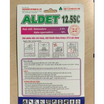 Gói 5ml chế phẩm ALDET 12.5SC diệt côn trùng, diệt khuẩn dùng trong y tế &amp; gia dụng - Trang Flowers