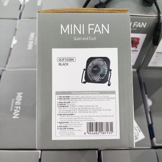 Quạt USB mini Lock&Lock OUF103BK 3,5W (Đen) - Larva Store