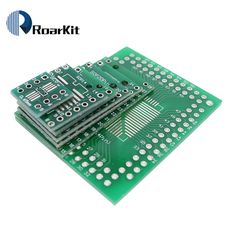 10pcs PCB Board SOP8 SOP14 SOP16 SOP20 SOP24 SOP28 QFP FQFP TQFP Turn To DIP Adapter Converter Plate TSSOP 8 14 16 20 24 28 | BigBuy360 - bigbuy360.vn