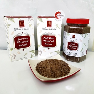 Muối Ngâm Chân Sinh Dược Thảo Dược 550g – Hạt muối nâu được rang ủ hấp thụ nhiều tinh chất