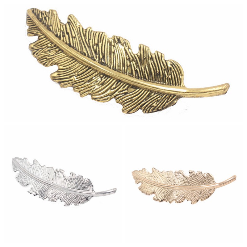 Kẹp tóc hình lá cổ điển sang trọng