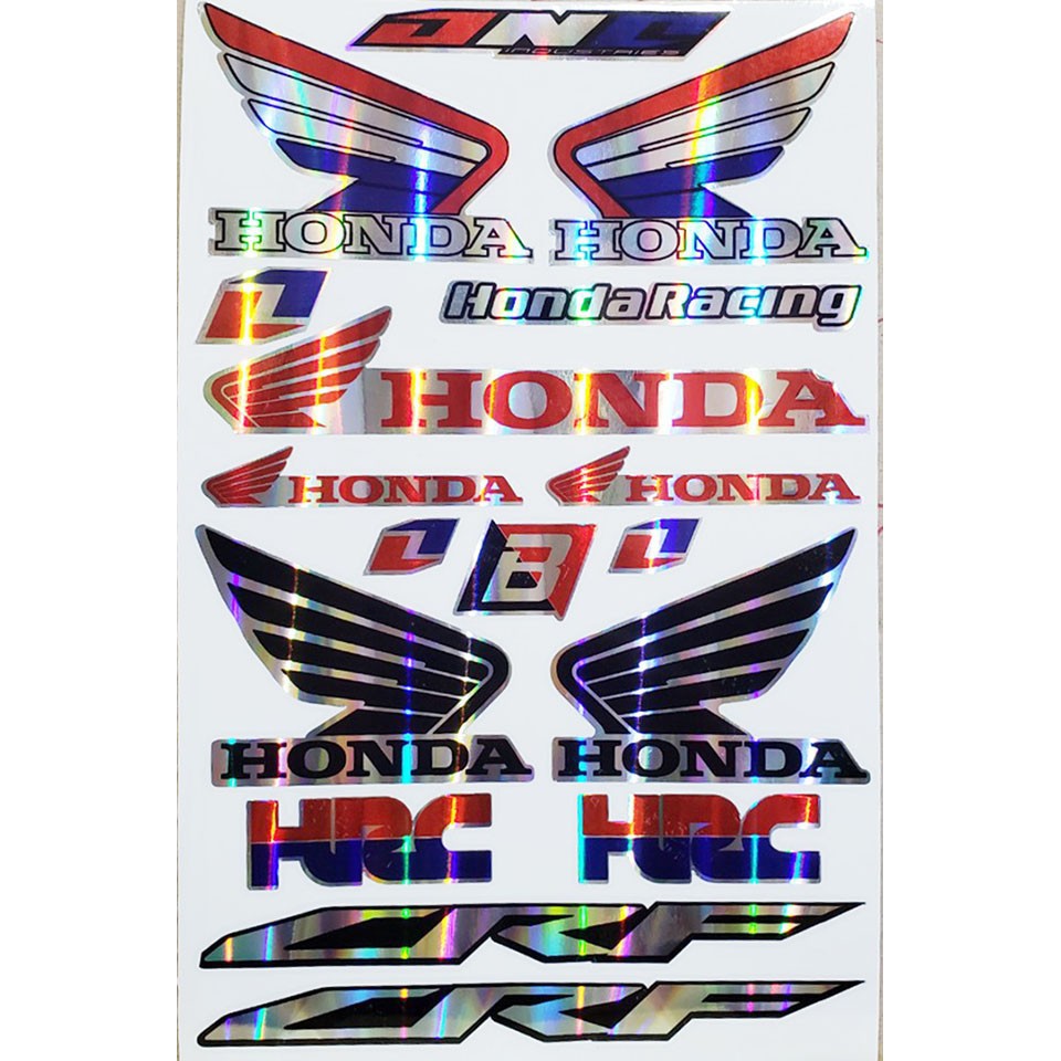 DECAL TRANG TRÍ XE DẠNG BÓNG - MẪU HONDA