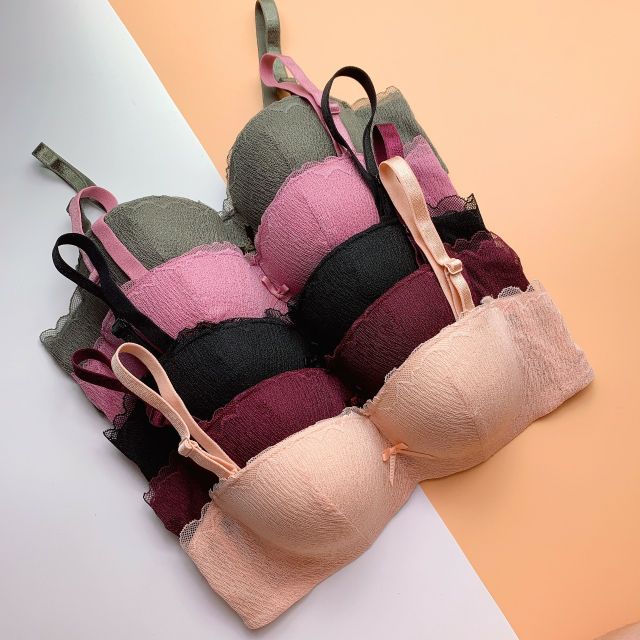 (Mới)áo lót quả ngang mỏng,áo lót ngang ngực quả sâu ôm ngực