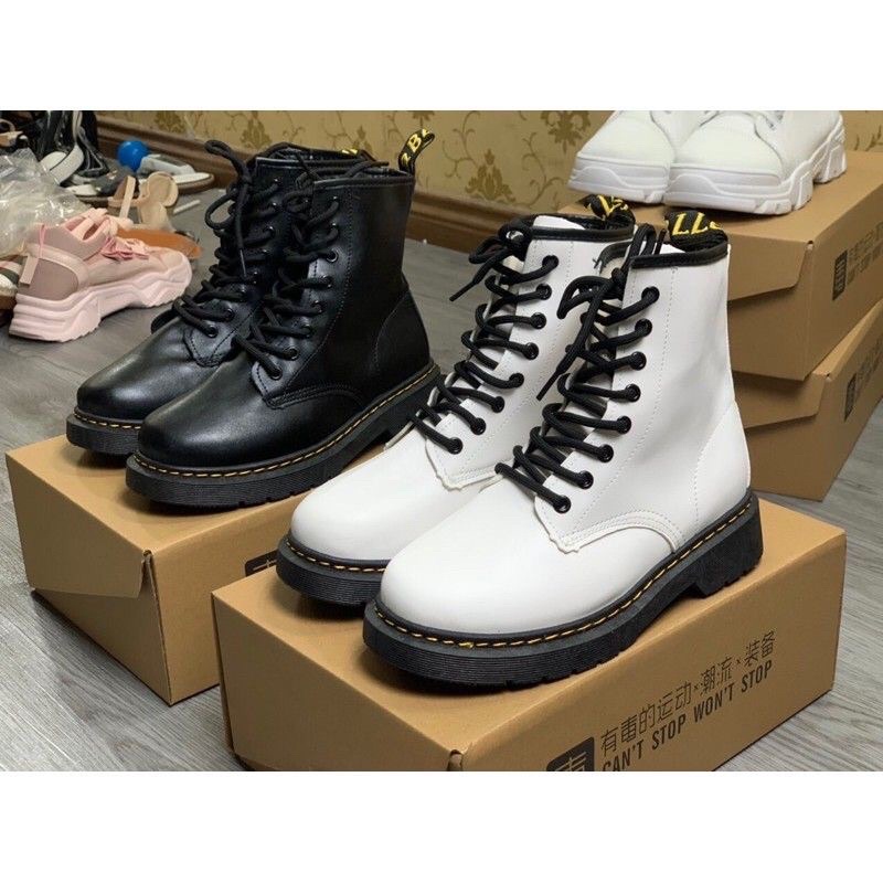 Giày Bốt Cổ Lửng Martin Dây Thắt Phong Cách Hàn Quốc | BigBuy360 - bigbuy360.vn