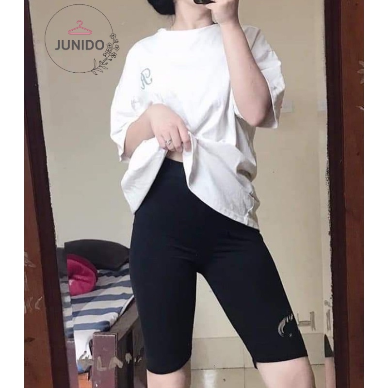 Quần legging nữ lửng, quần legging đùi thái nâng mông cao cấp JUNIDO bigsize