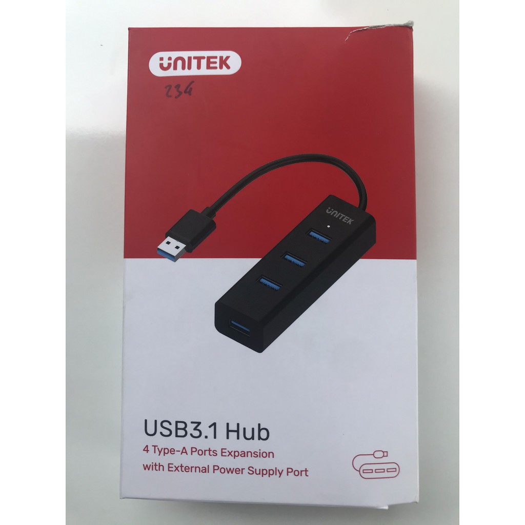 Bộ chia 4 cổng HUB USB 3.0 Unitek Y-3089