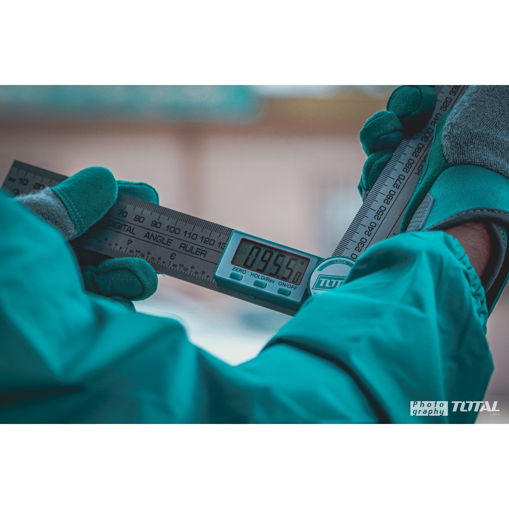 Thước đo góc kỹ thuật số Total TMT333601 - chuyển đổi hệ mét - inch linh hoạt